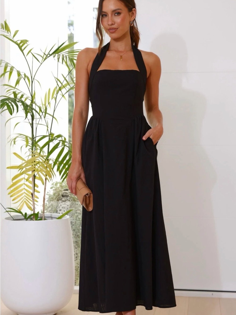 CADEN MAXI DRESS - BLACK